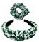 Green Clover Headband & Scrunchie Set – Shamrock Hair Accessories for Women & Girls, St. Patrick’s Day Style